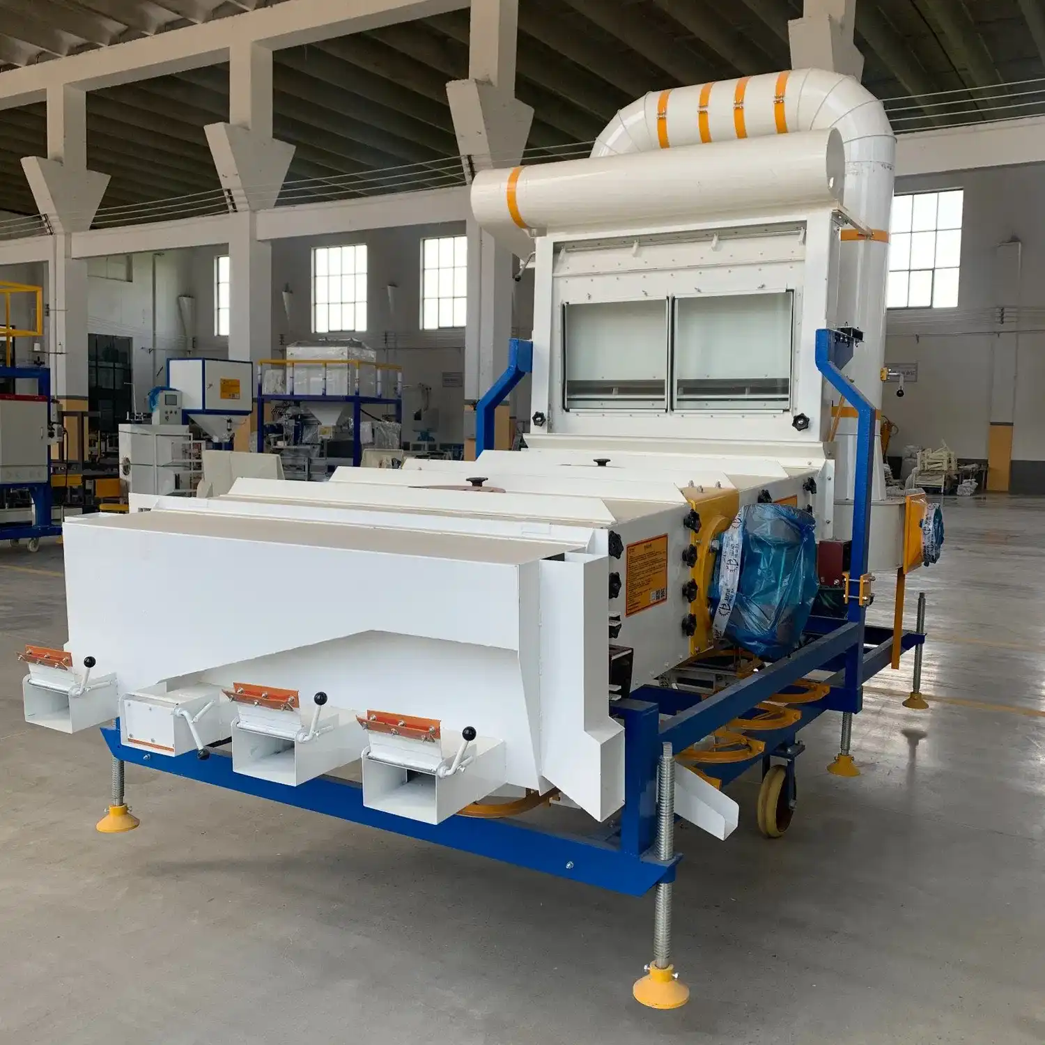 Máy làm sạch và phân loại hạt giống kết hợp 5XFZ-15BX cho nhiều loại cây trồng