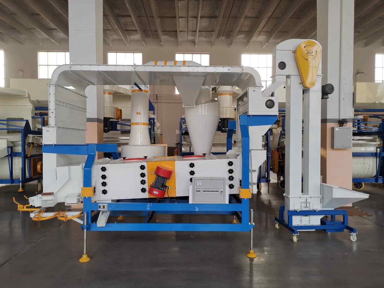 Máy làm sạch và phân loại hạt giống kết hợp 5XFZ-15BX cho nhiều loại cây trồng